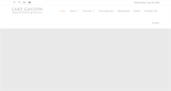 Desktop Screenshot of lakegastonchamber.com